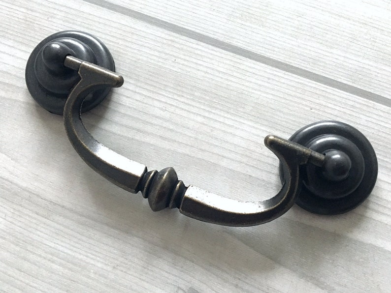 3 1/2 Drop Bail Dresser Pulls Drawer Pull Handles Rustic Etsy