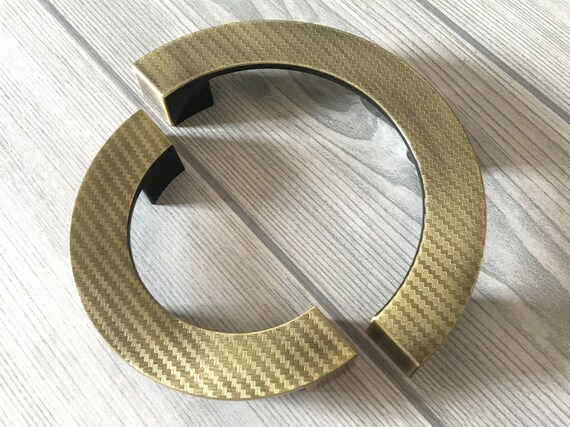 3 75 5 Bronze Half Circle Drawer Pull Handles Etsy