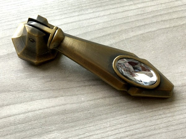 Drop Cajón tire de cristal cajón perillas cristal vestidor | Etsy