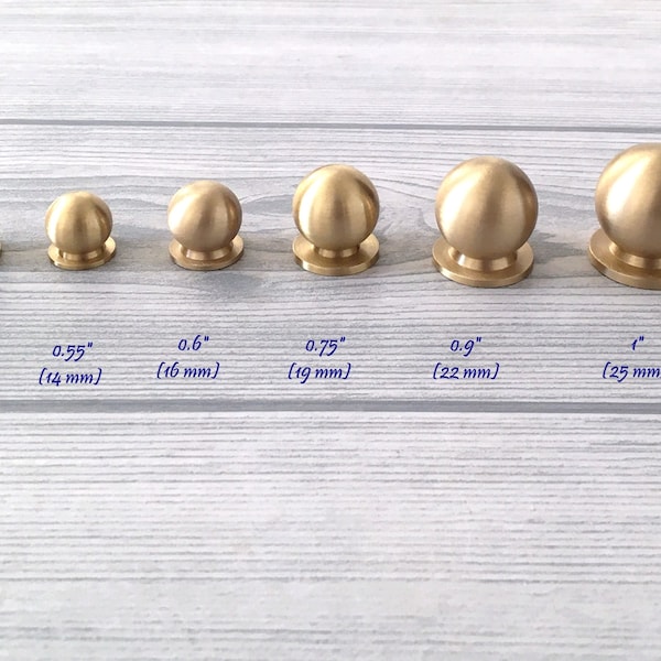 Brass Knob Unlaquered MCM Knob Black Gold Brass Mini Knob Tiny Small Cabinet Knobs Dresser Pull Drawer Pulls Antique Bronze Lynns Hardware