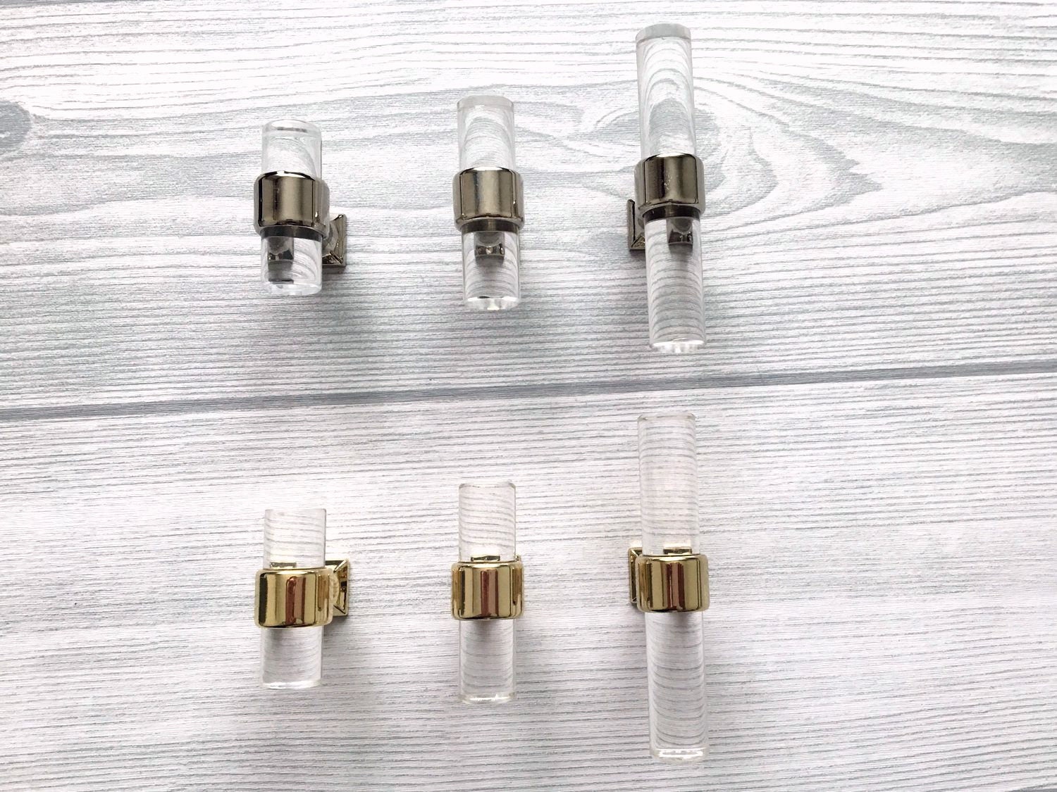 Acryl Möbelknauf Schubladen Knauf Schrankknöpfe Silber Gold | Etsy
