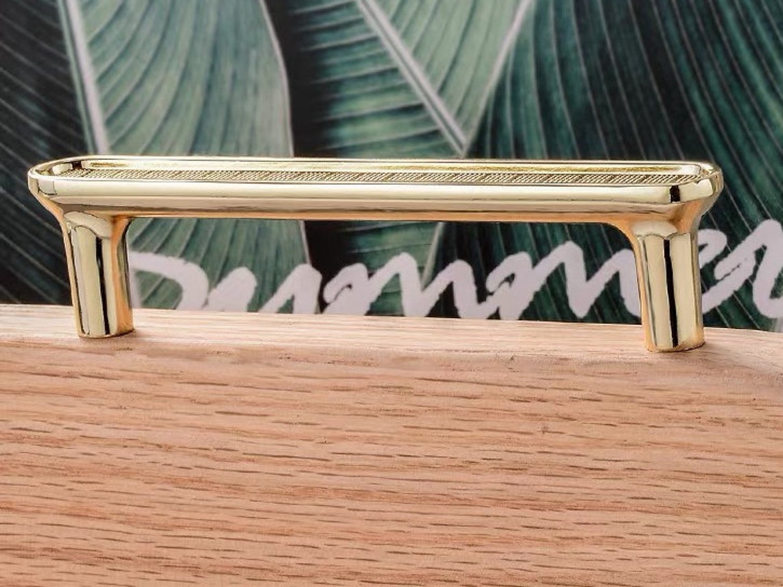 96 128 192 mm Goldene Schrank Griffe Gold Möbelgriffe | Etsy