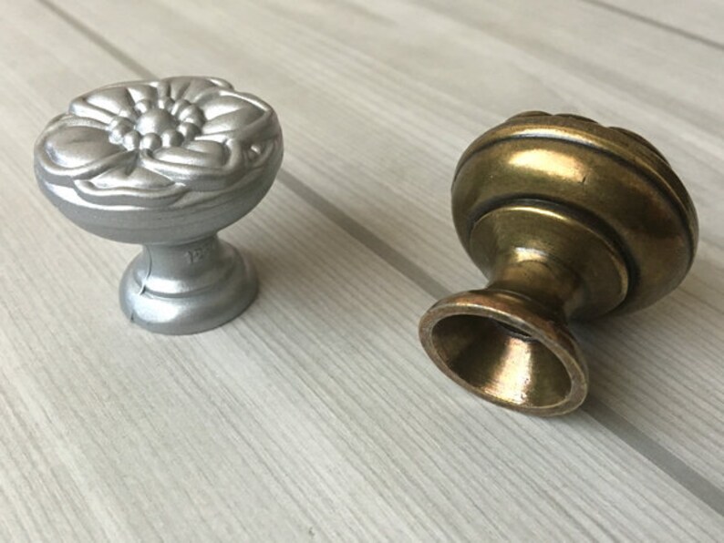 Vintage Look Dresser Knobs Drawer Pulls Knobs Handles Flower Etsy