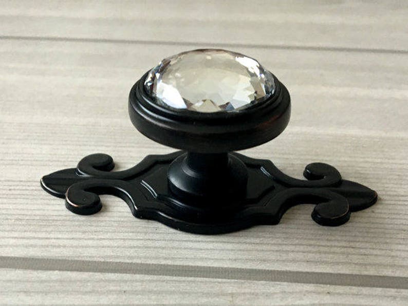 Glass Knobs Crystal Dresser Knob Drawer Knobs Pulls Handles Etsy