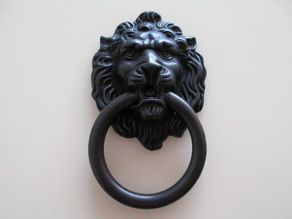 Black Lion Head Dresser Pull Knob Drawer Pulls Knobs Handles Etsy