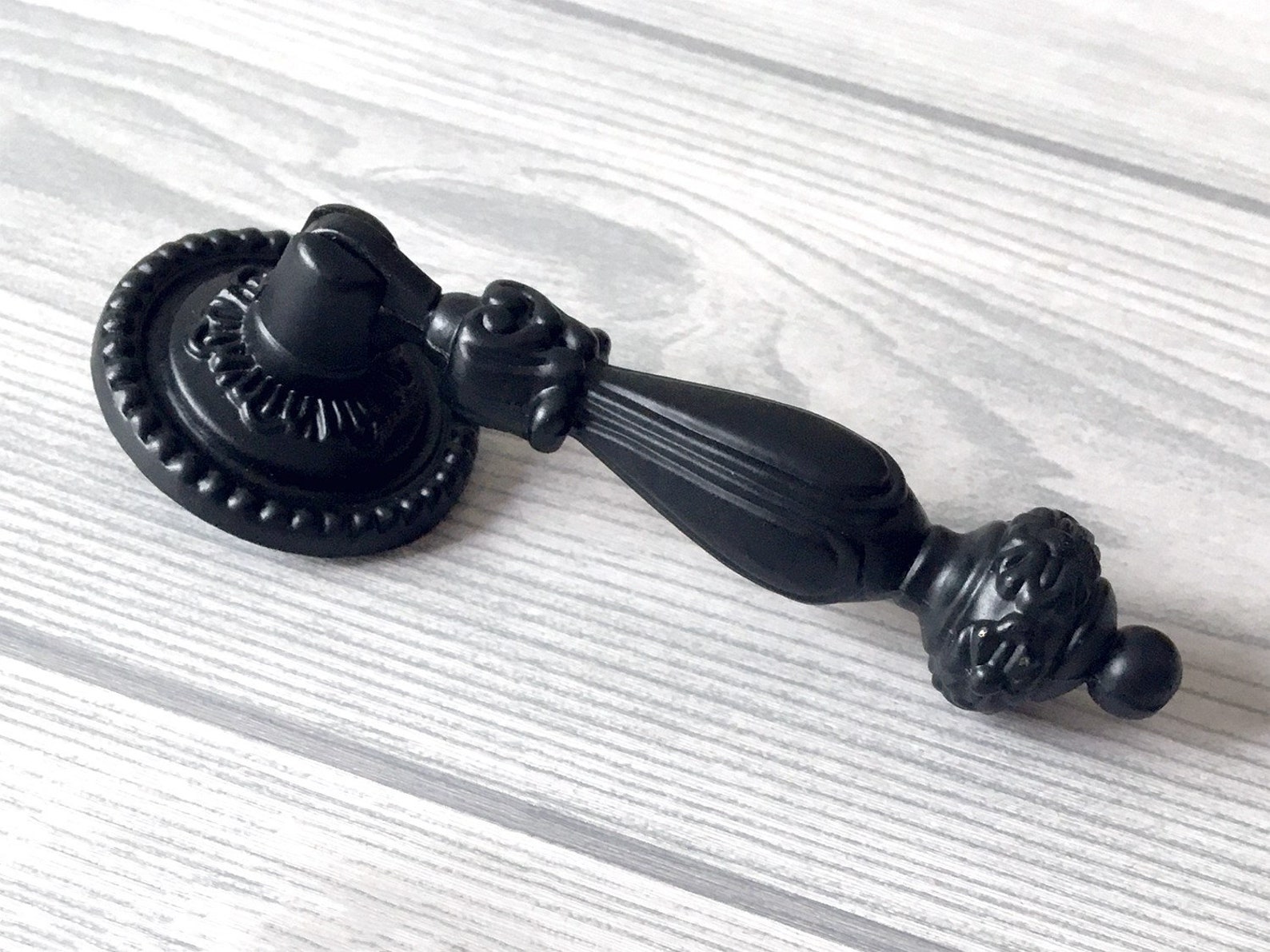 Black Drop Pull Drawer Knob Pull Handles Dresser Pulls Handle Etsy
