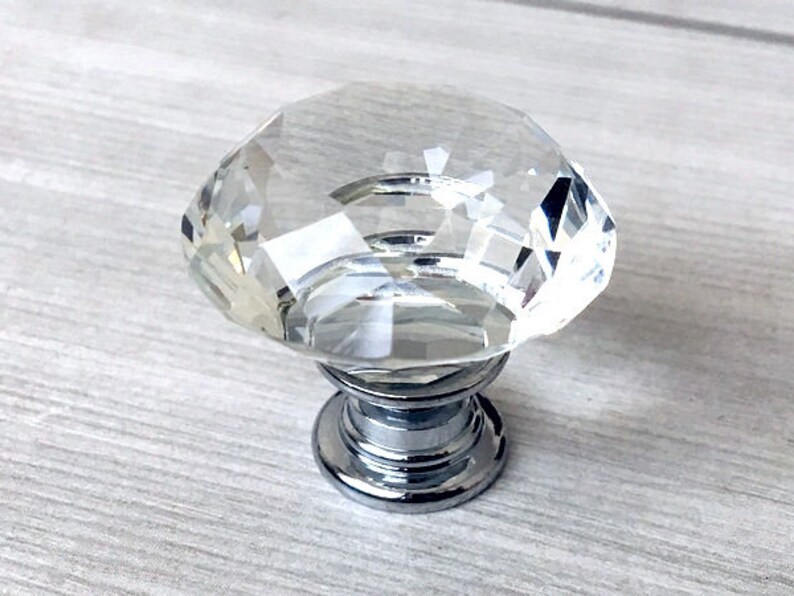 Kristall Knäufe Glas Schubladen Knauf Schrank Türknauf Griff | Etsy
