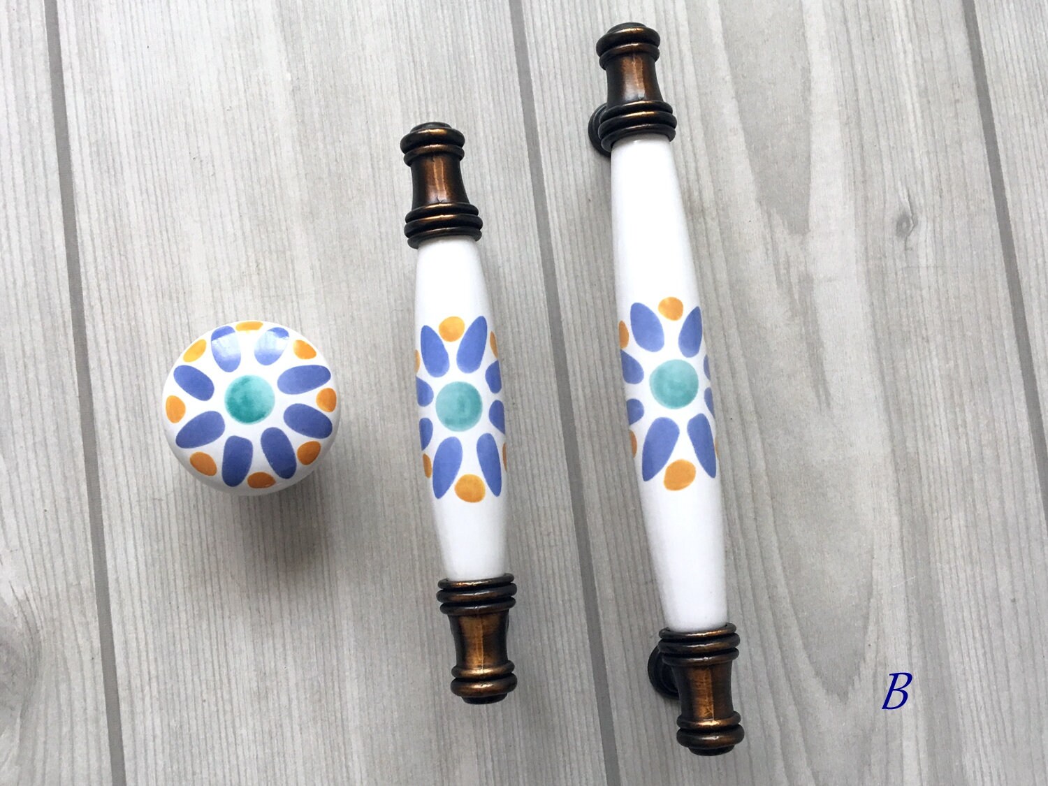 96 128 mm Blume Küchenschrank Griffe Möbelgriffe Bunte | Etsy