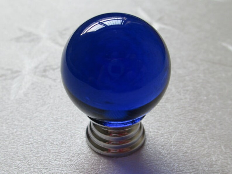 Blue Glass Dresser Knob Knobs Crystal Knob Drawer Knobs Pulls Etsy