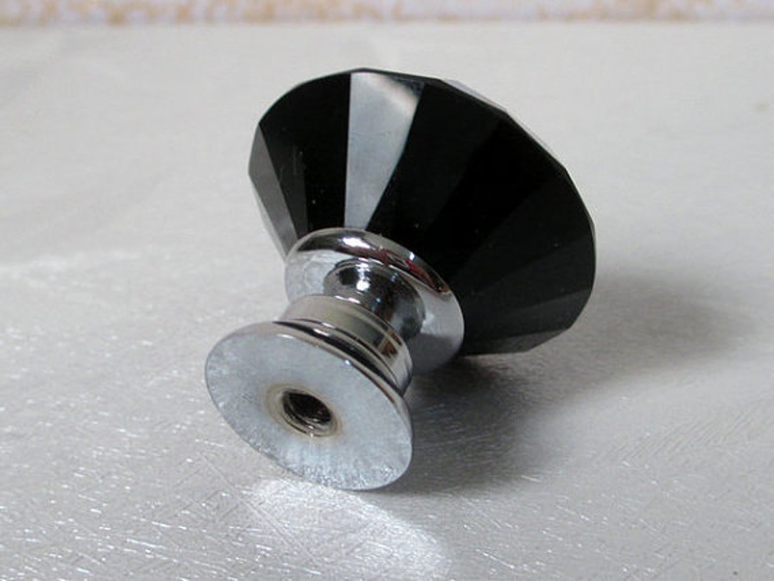 Black Glass Knobs / Dresser Knobs / Drawer Knobs Pulls Handles Etsy