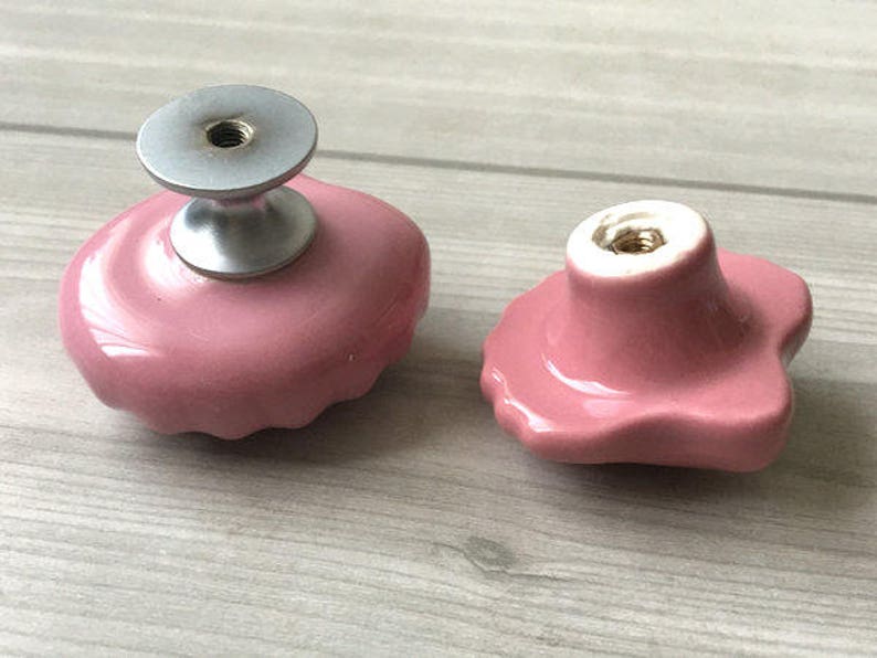 Shell Knob Drawer Knobs Kids Dresser Knob Blue White Yellow Etsy