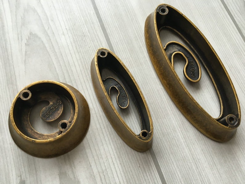1.25 2.5 3.75 Oval Drawer Pulls Dresser Pull Etsy