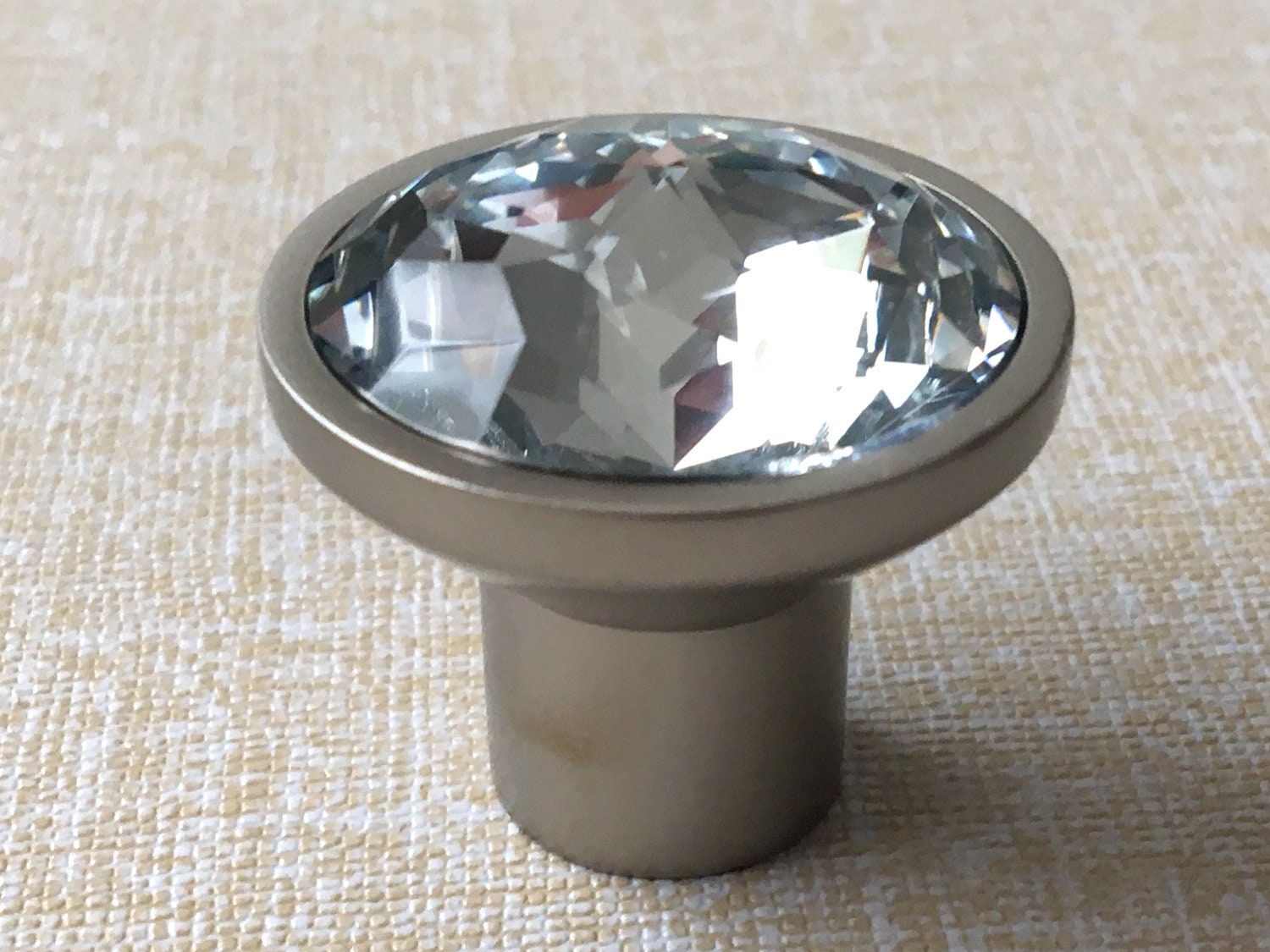 Glass Dresser Knobs Crystal Drawer Knob Pull Handles Sparkle Etsy