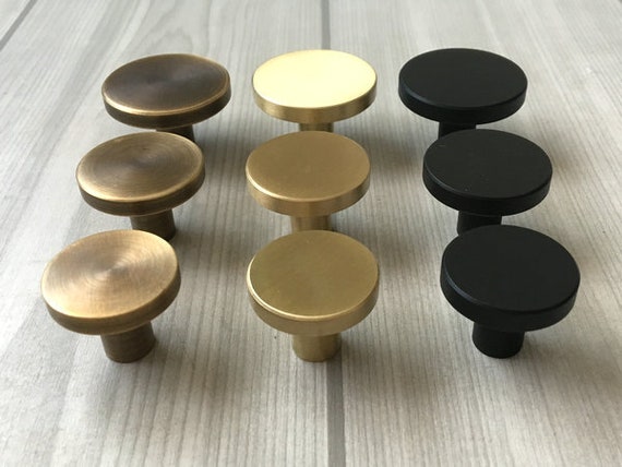 Brass Knobs Drawer Knob Pulls Handles Cabinet Door Knob Handle Etsy