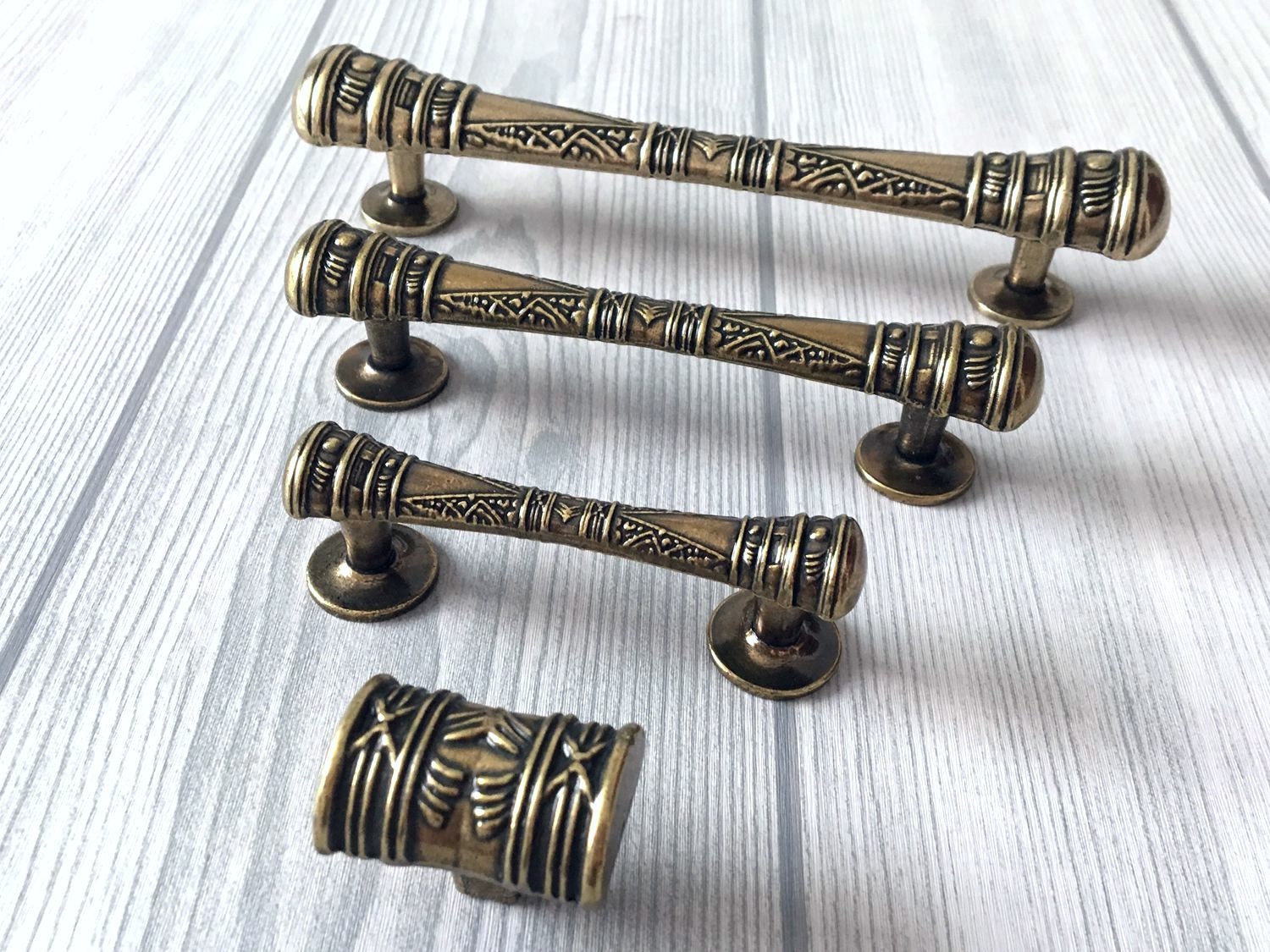 64 96 128 mm Antike Bronze Schrank Griffe Schubladen Griff | Etsy