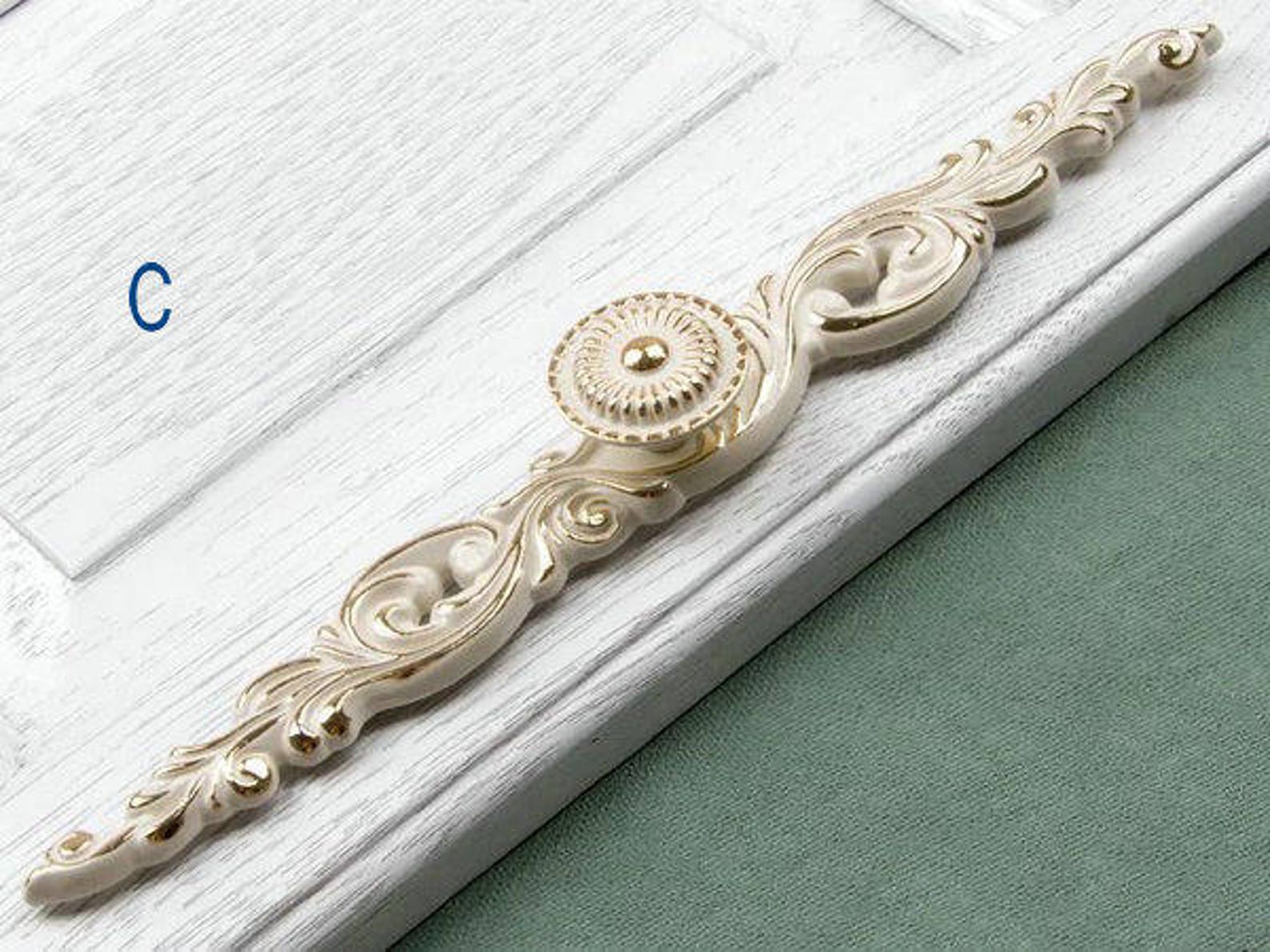 Cabinet Handles Pulls Shabby Chic Dresser Knob Pull Drawer | Etsy