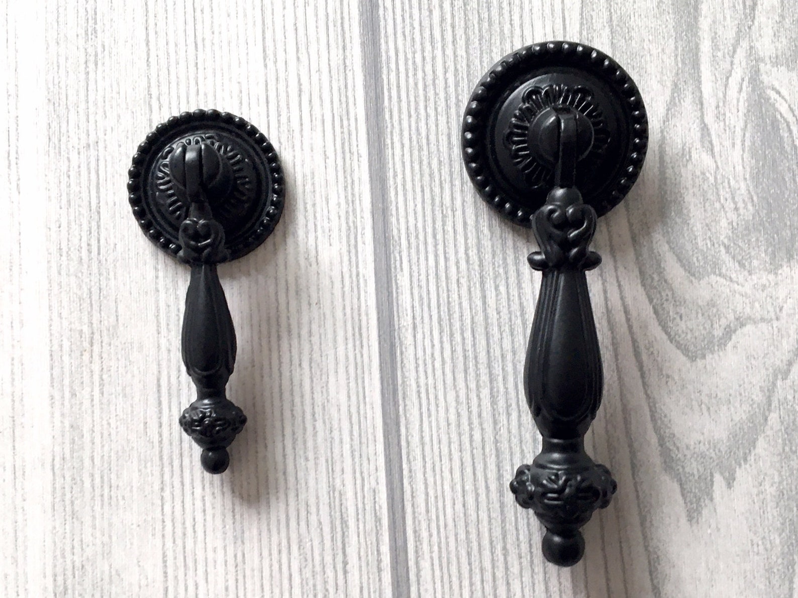 Black Drop Pull Drawer Knob Pull Handles Dresser Pulls Handle Etsy