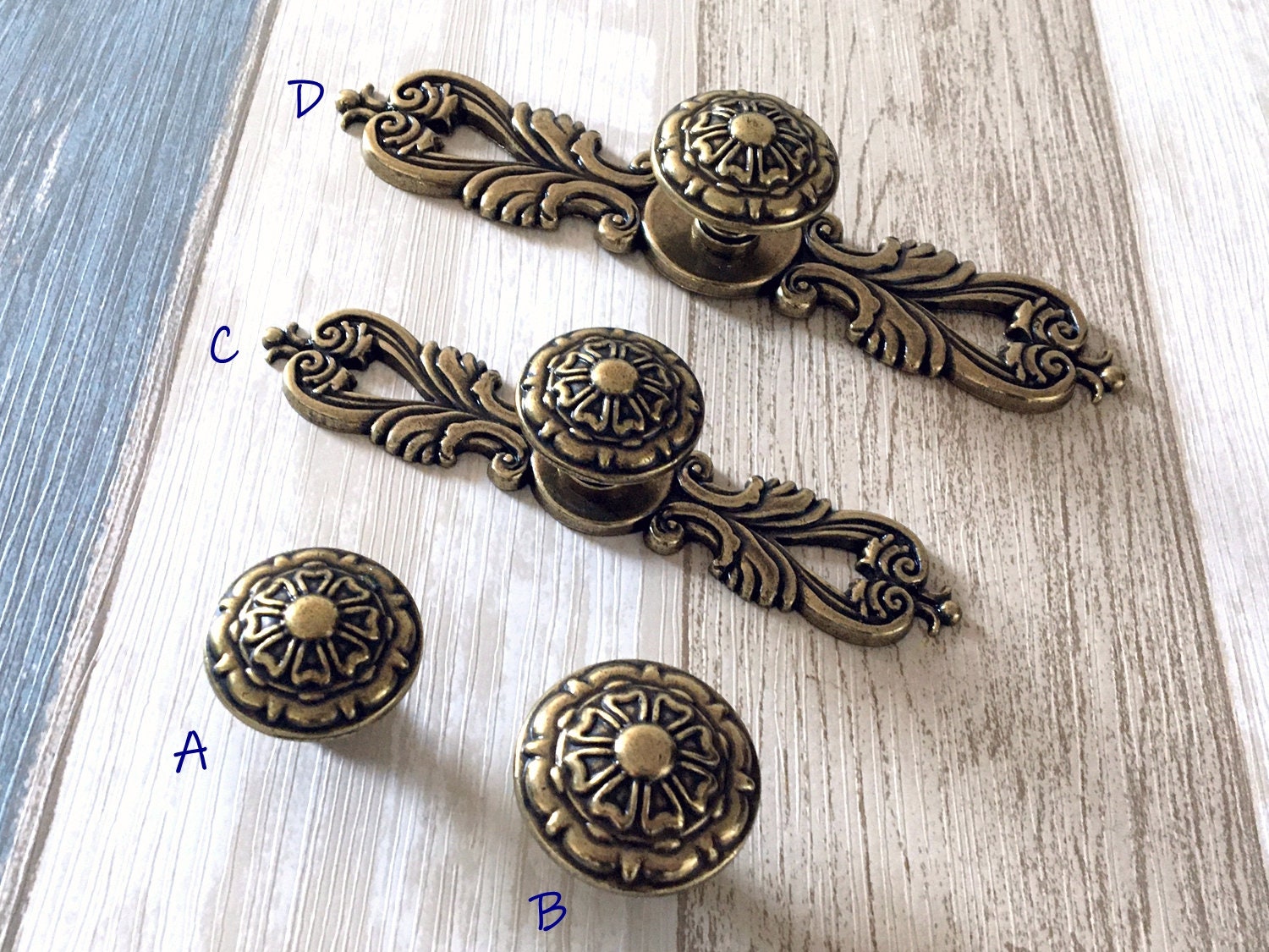 Vintage Look Knob Back Plate Drawer Pulls Backplate Rustic Door Handle Cabinet Pull Handles Dresser Knob Pulls Antique Bronze Lynns Hardware Etsy