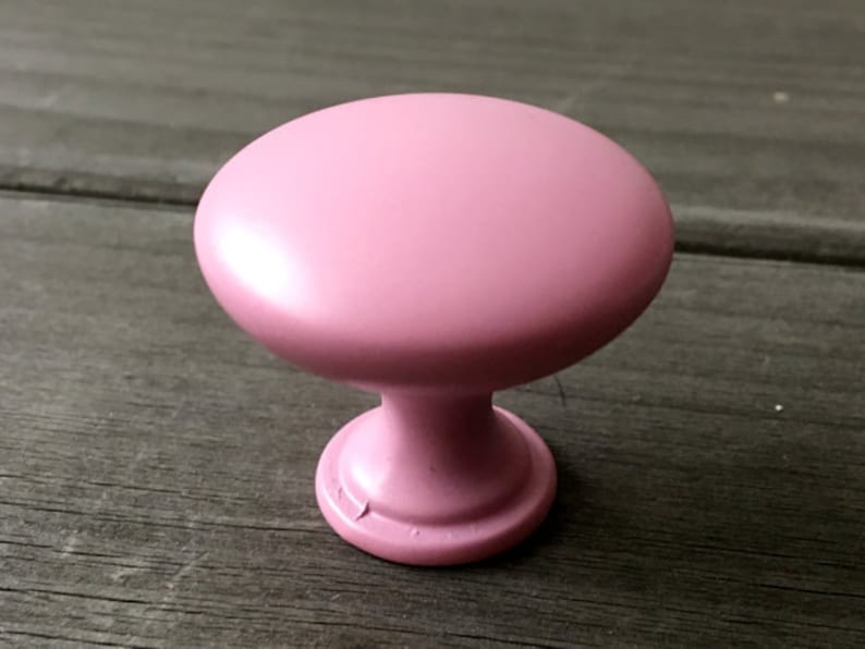 3 3.75 5 Pink Knob Drawer Pulls Cup Bin Pull Kitchen Cabinet Door Handle Dresser Pull Handles Kids Knobs Lynns Hardware 76 96 128 mm A- Knob