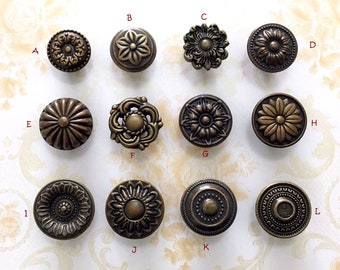 Vintage Look Drawer Knobs Dresser Knob Antique Bronze Copper Rustic Kitchen Cabinet Pull Drawer Knobs Pulls Handles Door Knob Lynns Hardware