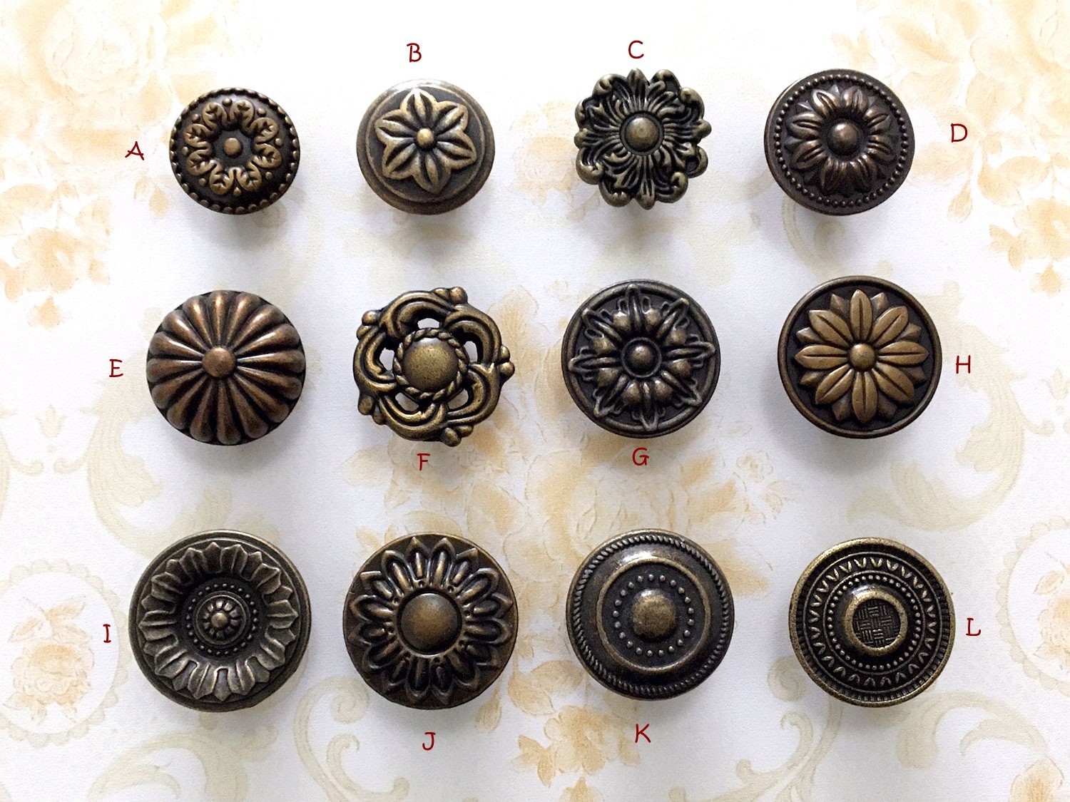 Vintage Look Drawer Knobs Dresser Knob Antique Bronze Copper