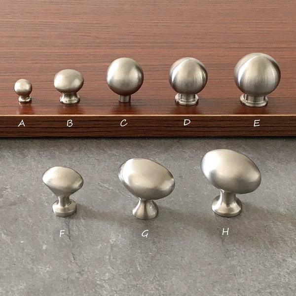 Nickel Ball Knob Drawer Knobs Dresser Pulls Handles Cabinet Knobs Handles Pull Knob Brushed Nickel Solid Kitchen Furniture Lynns Hardware