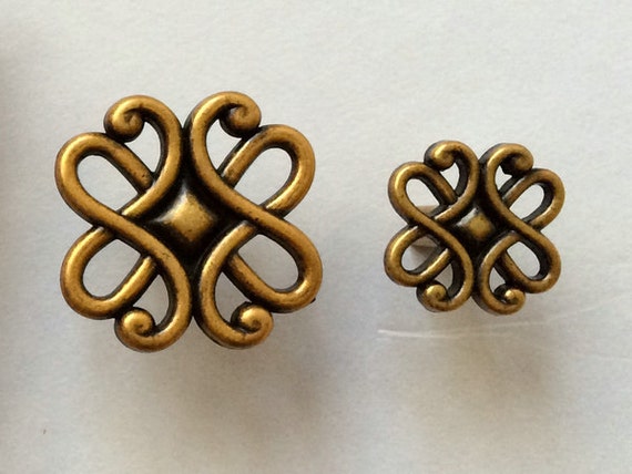 Decorative Dresser Drawer Knobs Pulls Handles Antique Brass Etsy