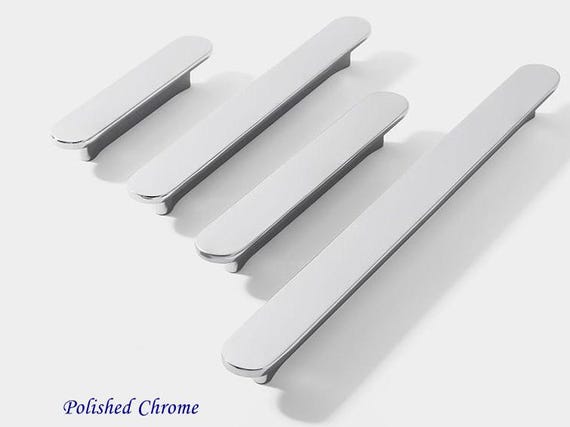 10 Stück Silbergraue Schrankgriffe – Lochmitte 12,7 Cm, Metall, Für Schränke & Schubladen