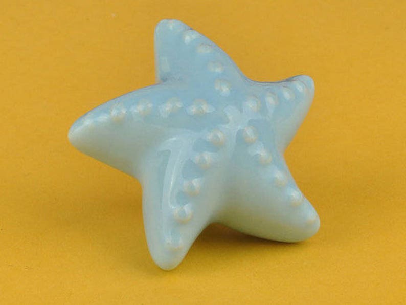 Nautical Drawer Knobs Starfish Knob Kids Knobs Dresser Knob Etsy
