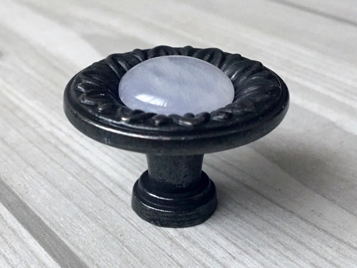 Gem Look Antique Black Knobs Dresser Knob Drawer Knobs Pulls Etsy