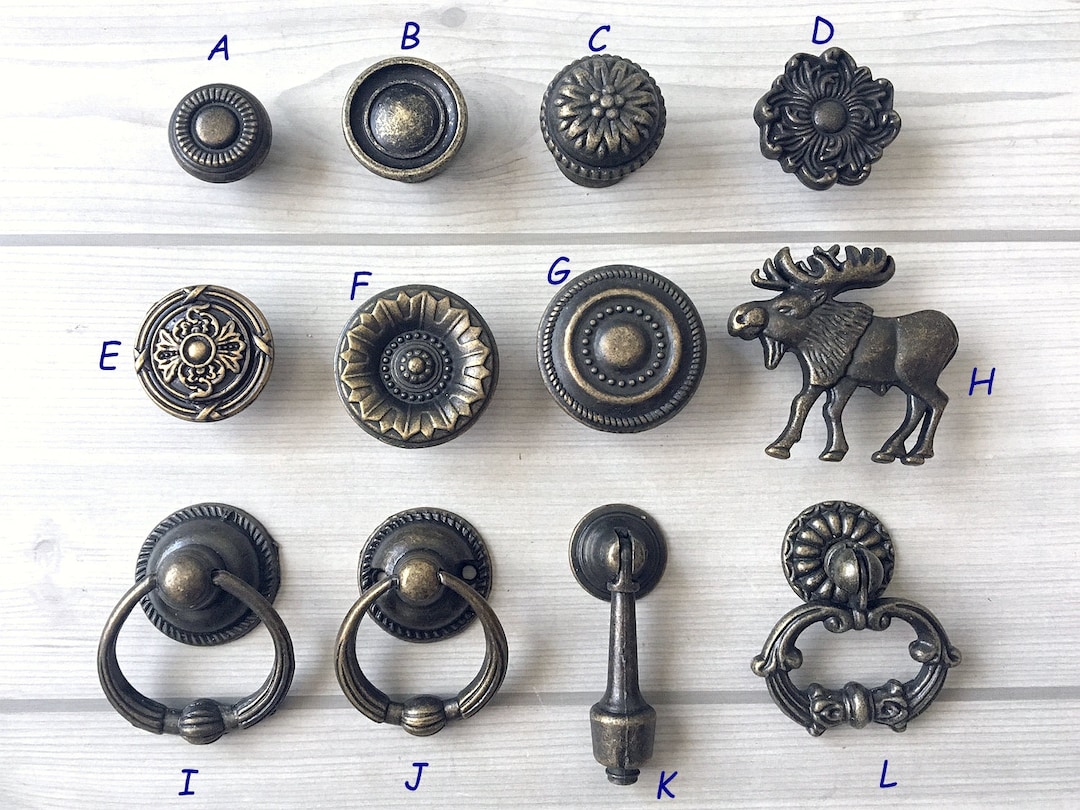 Knob Vintage Look Drawer Pull Dresser Pulls Drawer Knobs Antique Bronze Kitchen Door