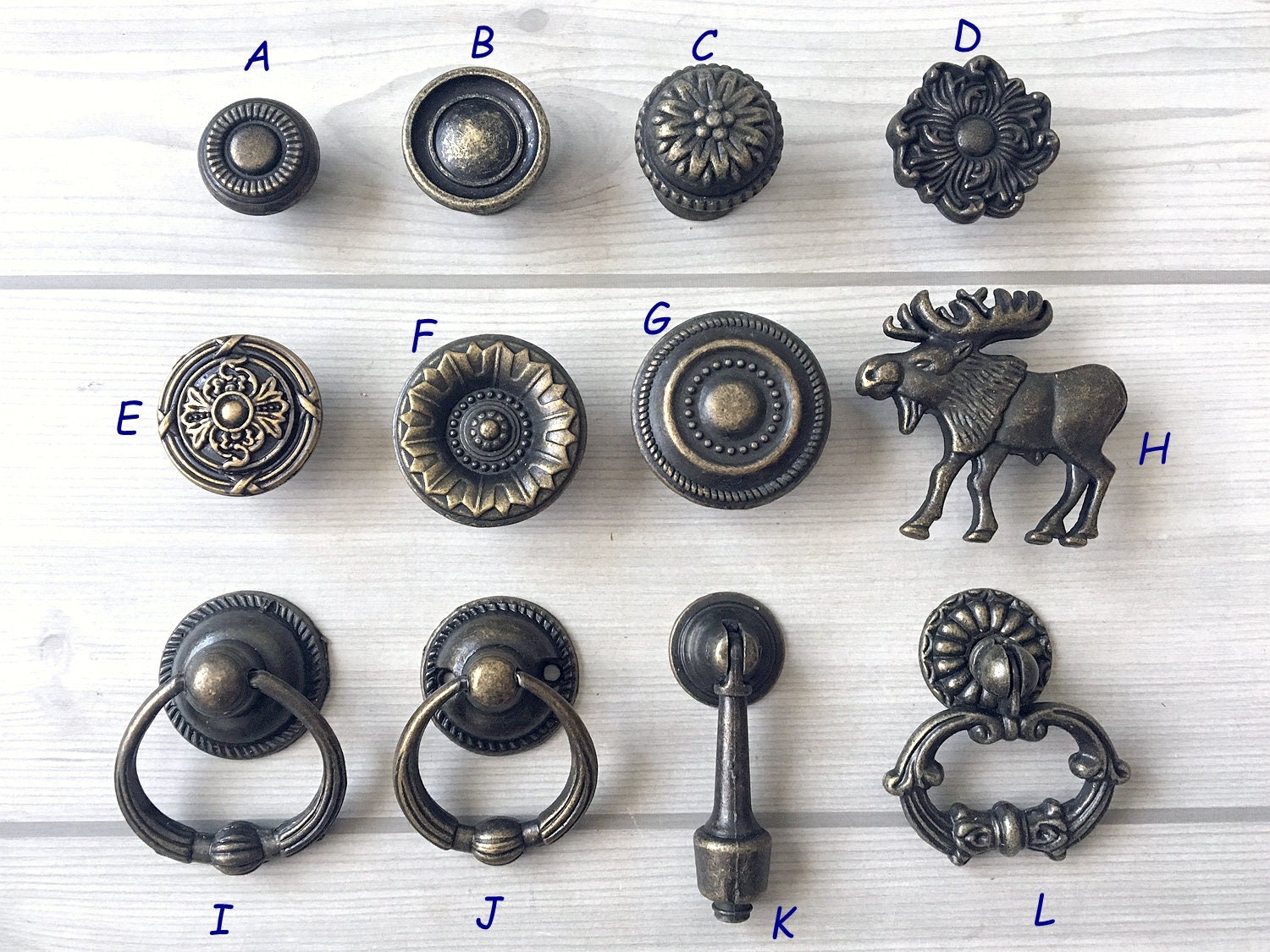 Chinese Style Antique Bail Pulls / Drawer Handles Antique Brass Kitchen  Cabinet Knob Pull Handles / Door Handle Dresser Drawer -  Canada