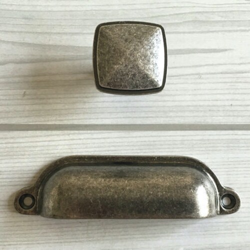 Retro Bin Drawer Pull Dresser Pulls Knobs Handles Antique Etsy