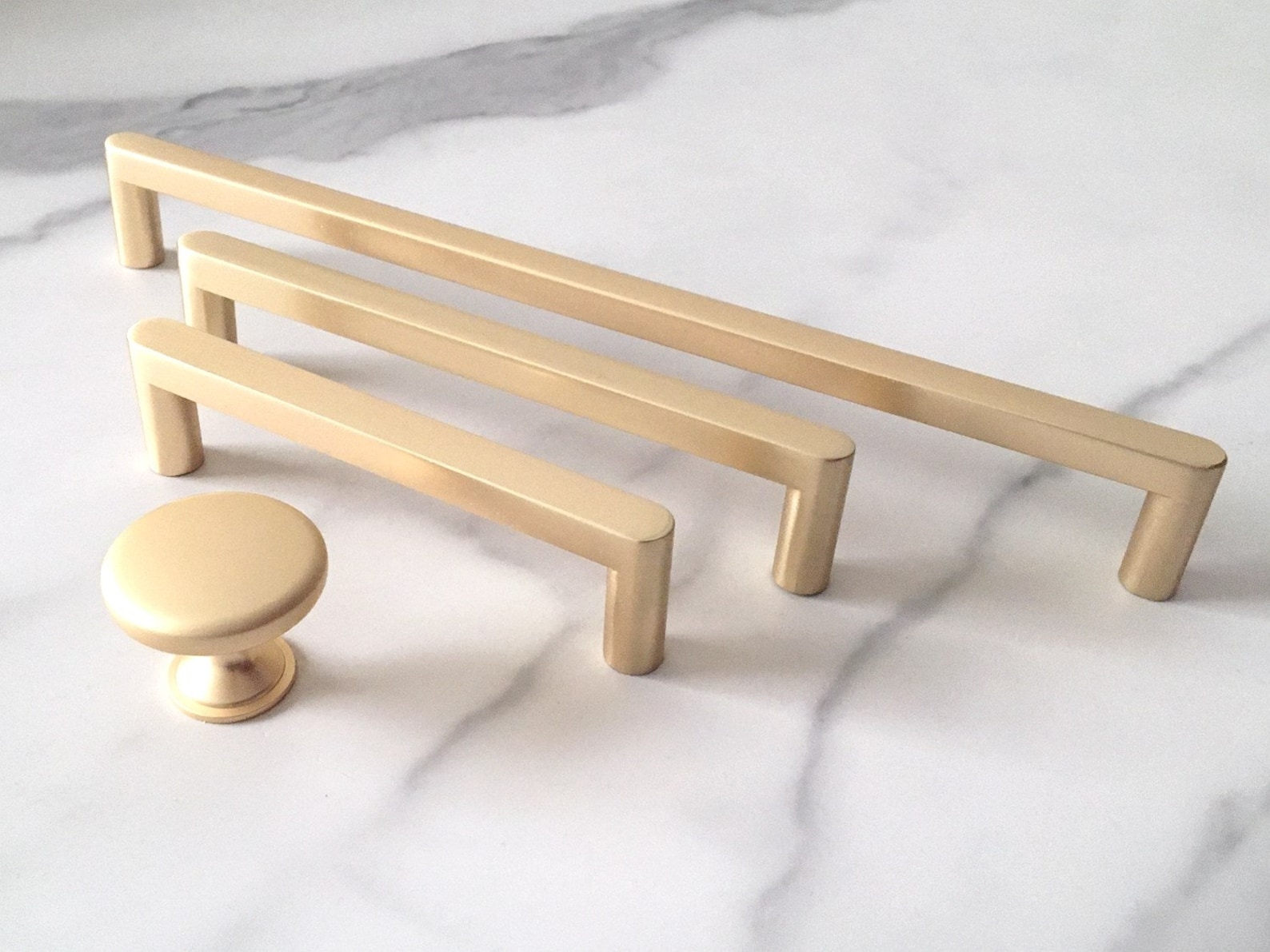 Gold Cabinet Pull Brushed Gold Cabinet Pulls Handle Drawer - Etsy