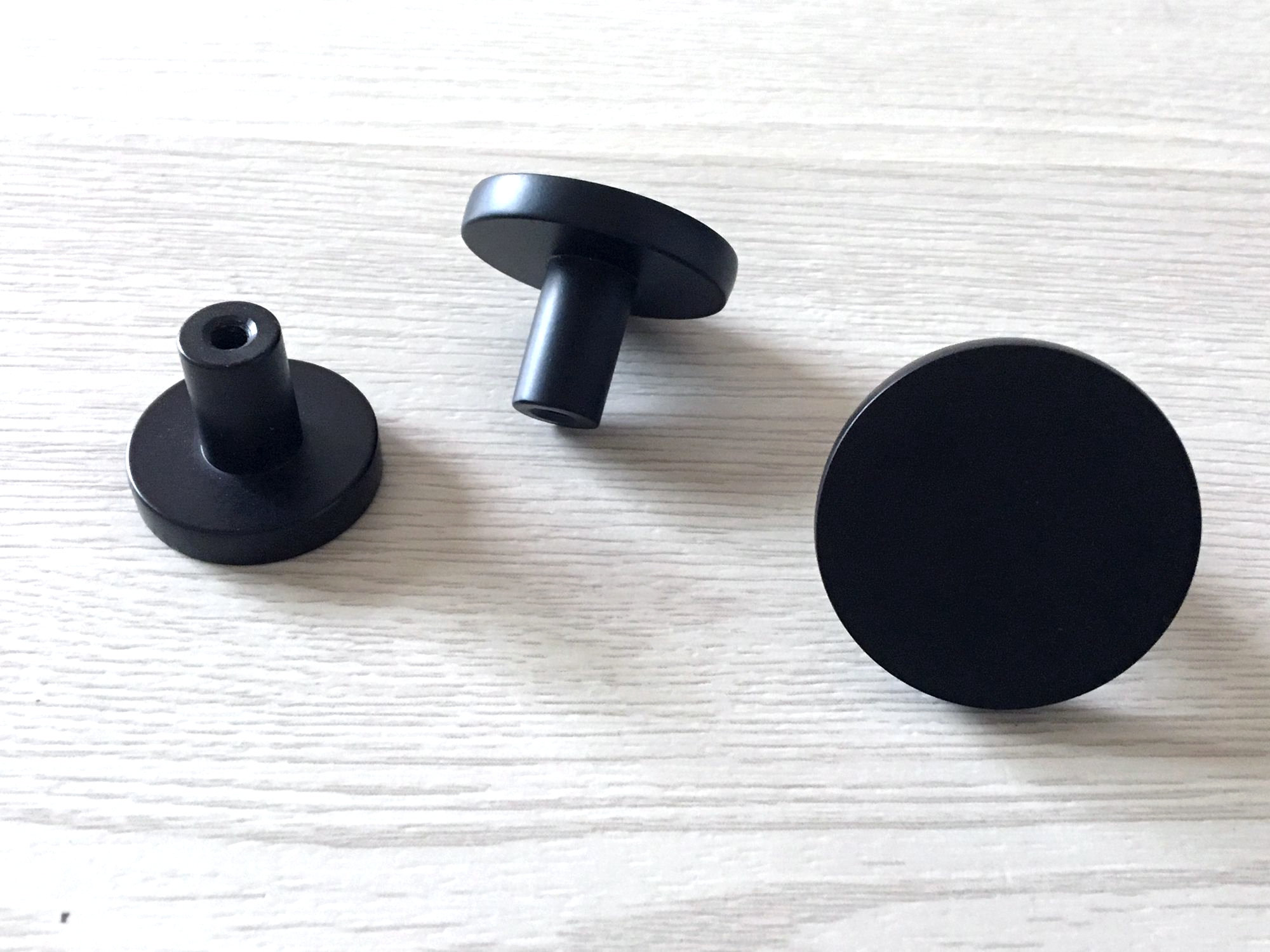 Circle Drawer Knob Matte Black Knob Drawer Pulls Drawer Knob Etsy