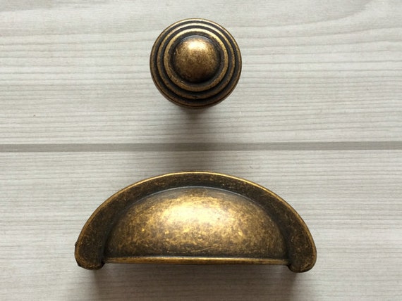 2 3 4 Bin Cup Drawer Pull Handles Dresser Knobs Pulls Etsy