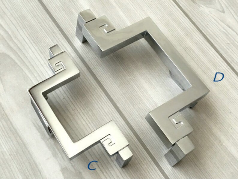 2.5 3.75 5 Silver Drawer Pulls Handles Etsy