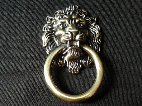 Dresser Pulls Drop Drawer Pulls Knobs Handles Rings Lion Head Etsy