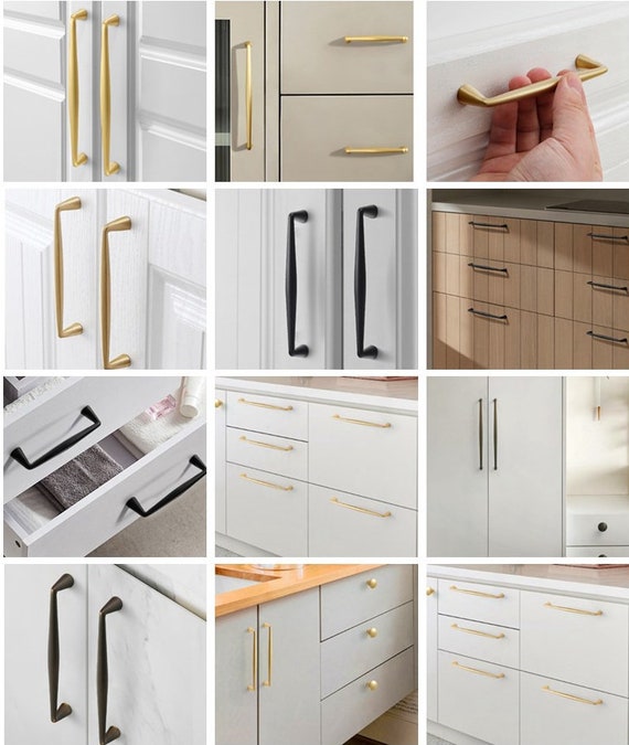 20 Manopole Autoadesive Per Cassetti - Nere Opache Senza Foratura Per Armadi E Cucine