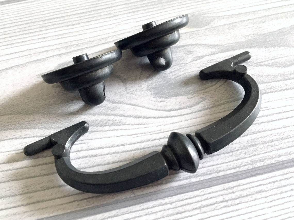 3 1/2 Drop Bail Dresser Pulls Drawer Pull Handles Rustic Etsy