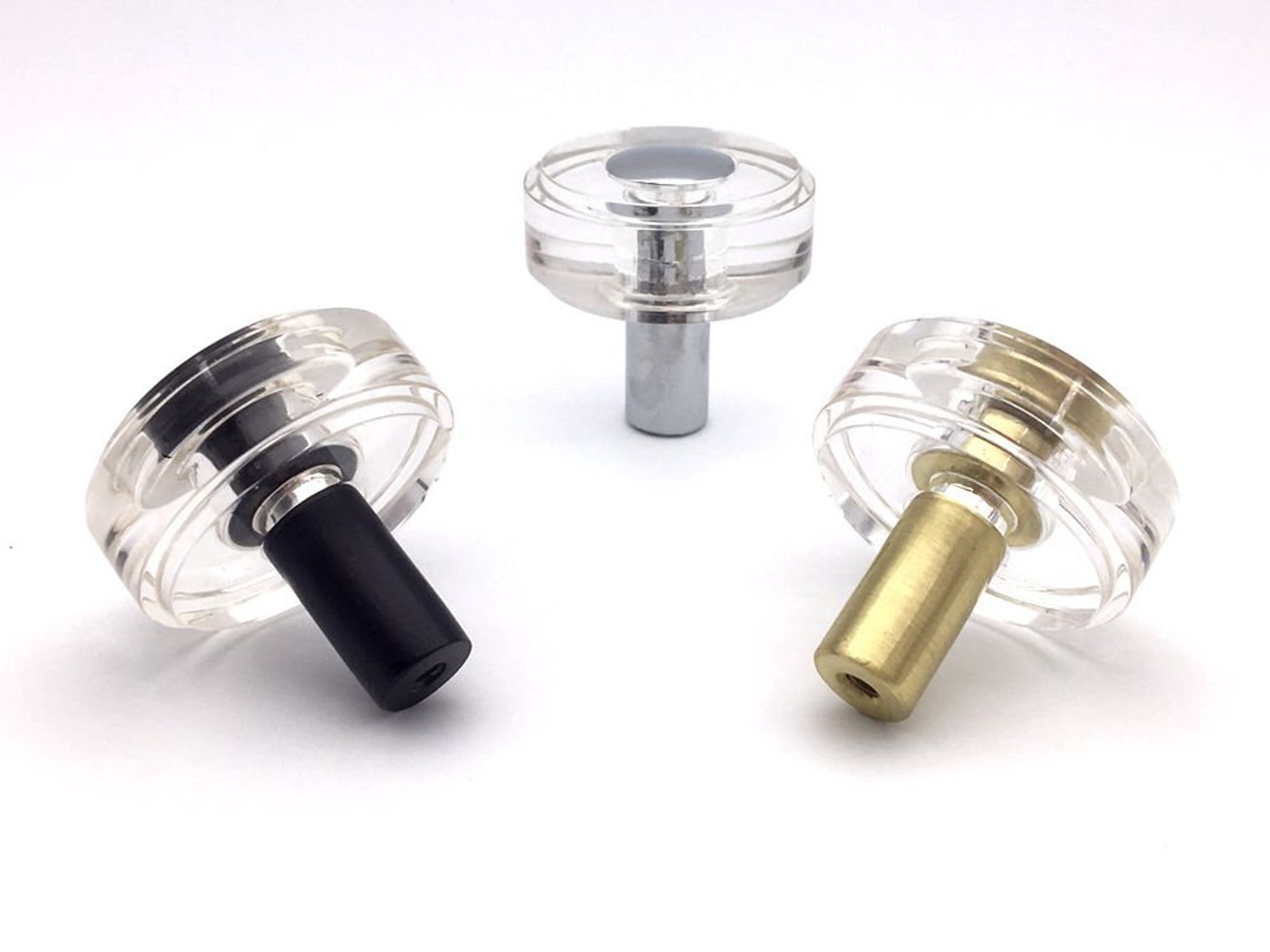 Acrylic Knob Drawer Pulls Knobs Pulls Glass Look Etsy