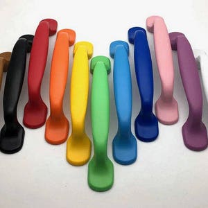 3 75 Colorful Drawer Pulls Kitchen Cabinet Door Handle Etsy