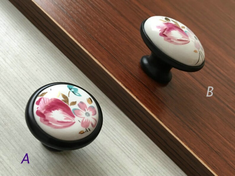 3 3.75 White Dresser Pulls Drawer Pull Handles Kitchen Cabinet Door Knobs Cupboard Flower Furniture Handle Hardware Black Oval 76 96 mm