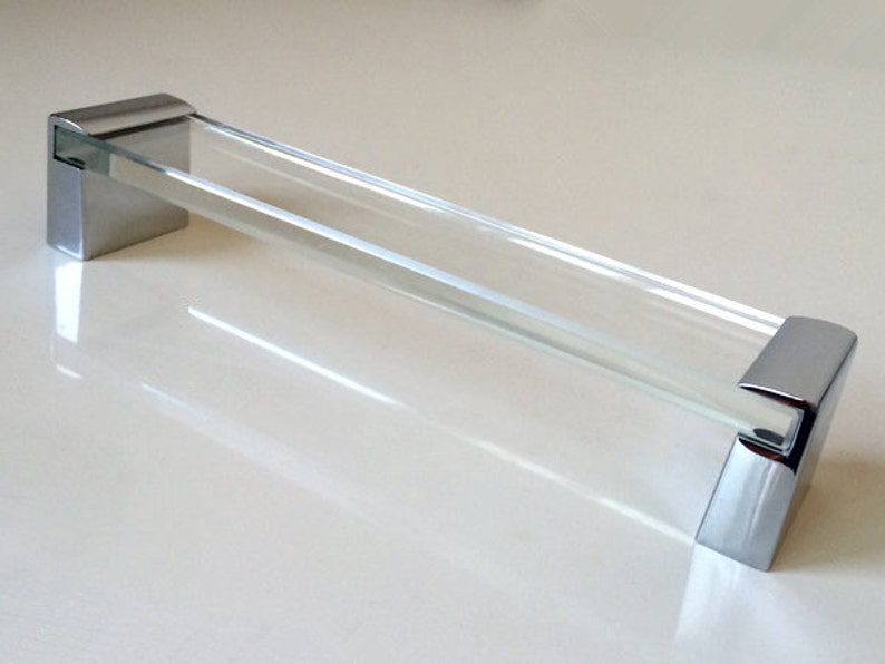 160 mm Groß Glas Silber Möbel Griffe Griff Küche Kabinett | Etsy 160 mm Groß Glas Silber Möbel Griffe Griff Küche Kabinett | Etsy