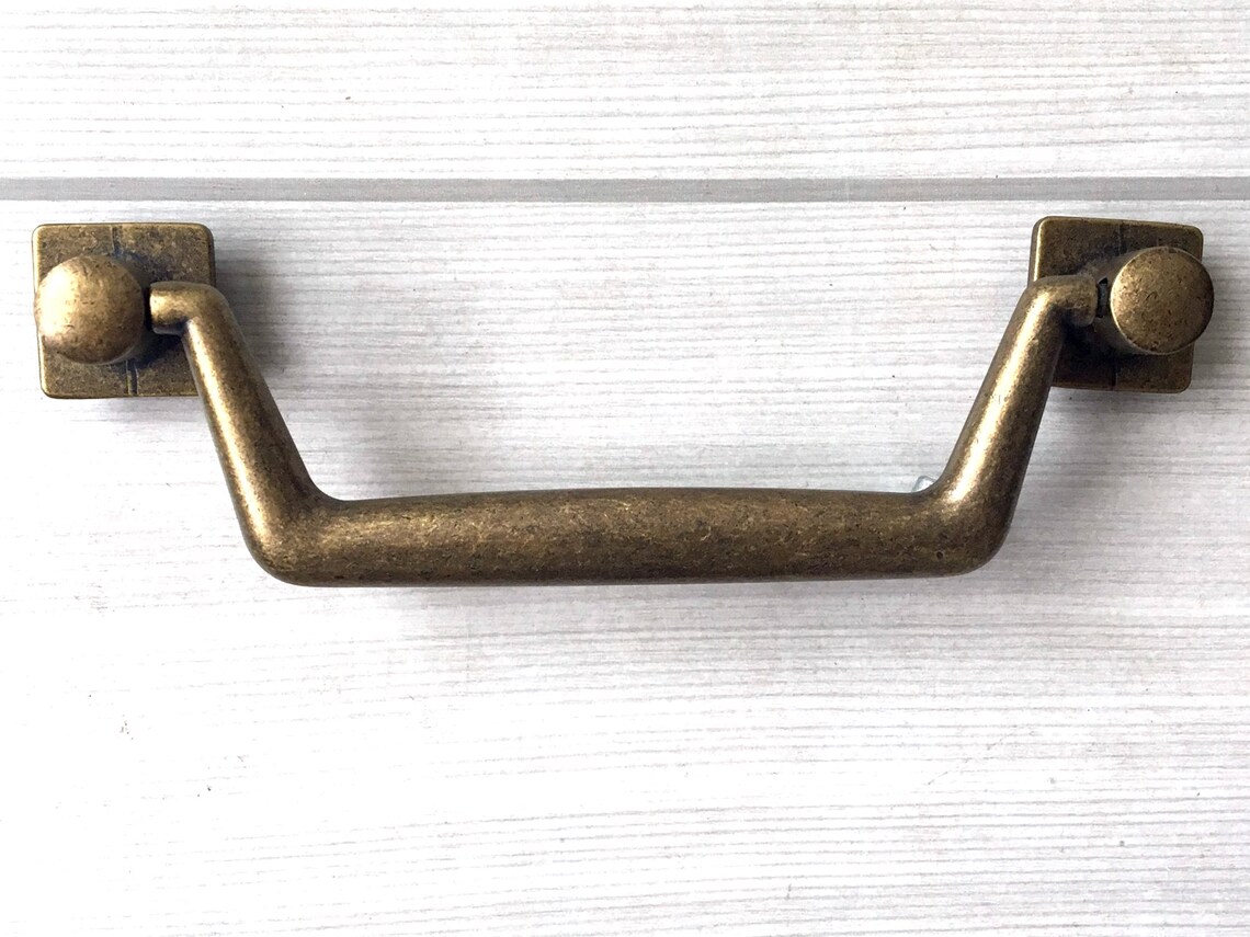 5 Vintage Style Dresser Knob Pull Drawer Knobs Pulls Etsy