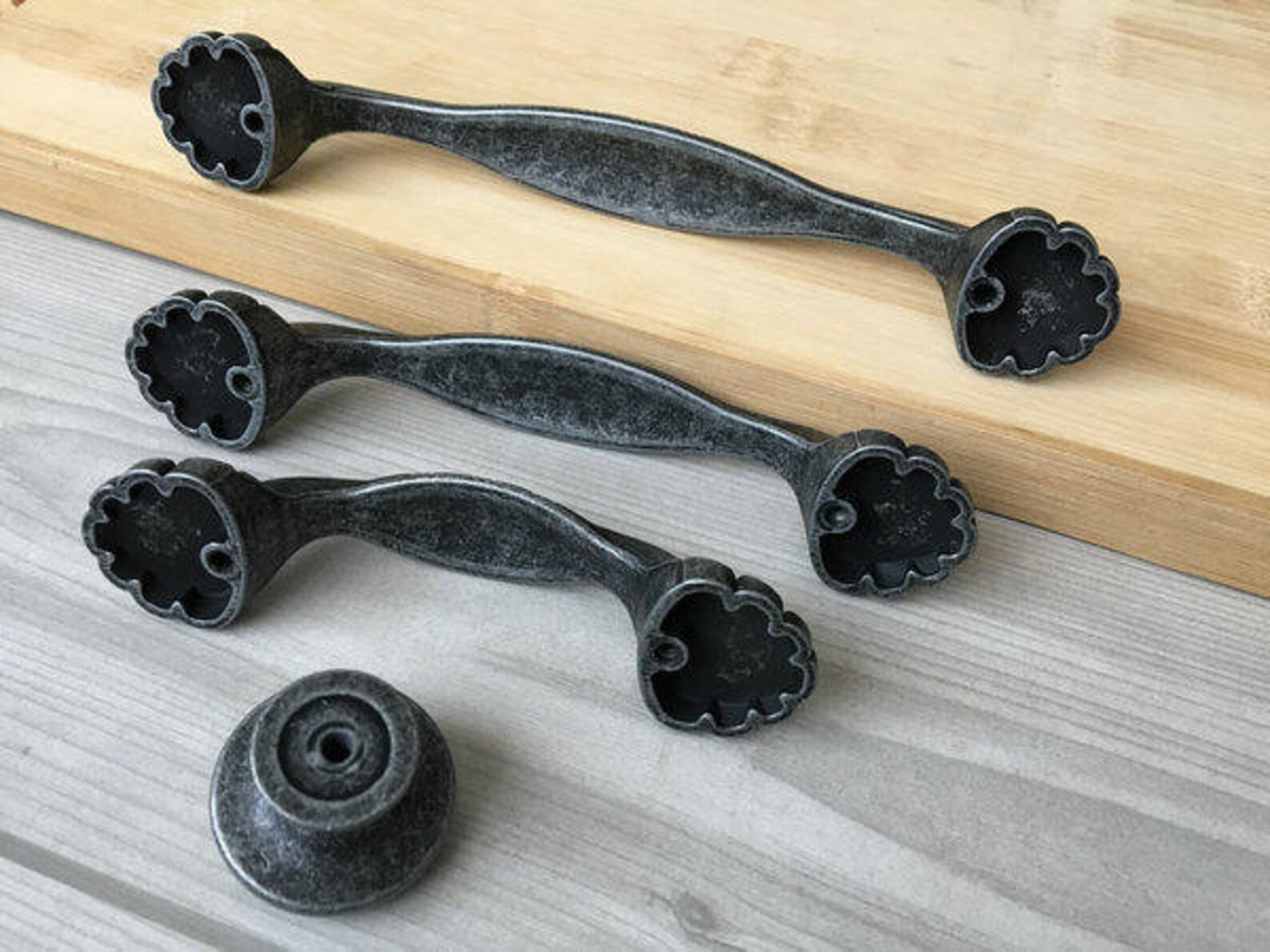 2.5 3.75 5 Rustic Dresser Drawer Pulls Etsy