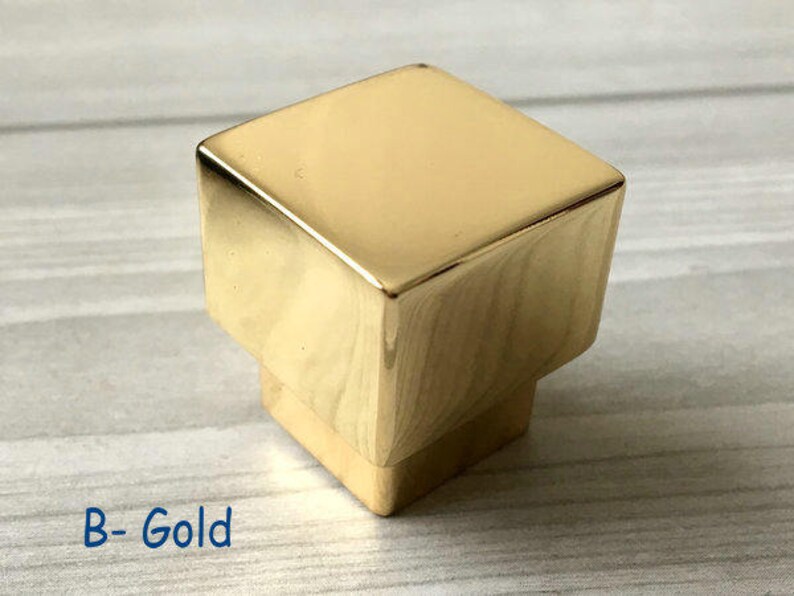 Square Knob Drawer Pull Dresser Knobs Kitchen Door Etsy