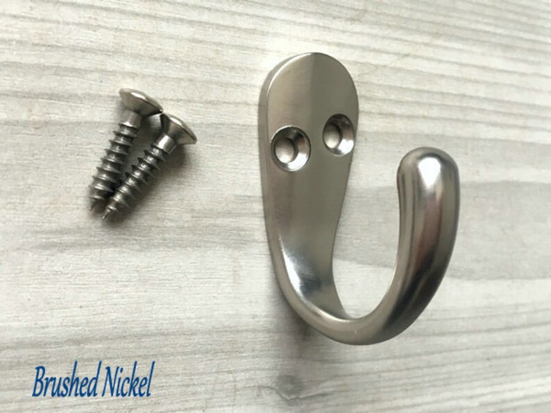 Small Wall Hooks Decorative Hooks Wall Hook Gold Brushed Etsy