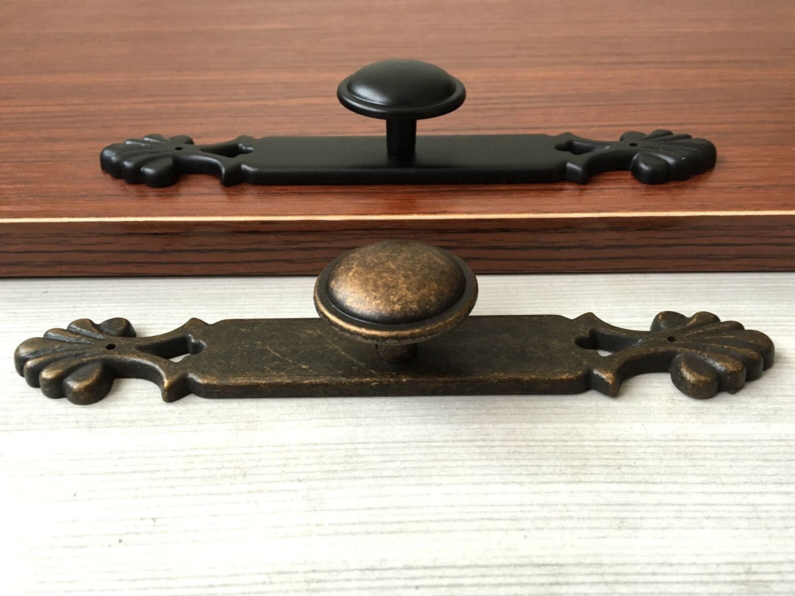 Black Antique Bronze Dresser Knobs Drawer Knob Pulls Handles Etsy