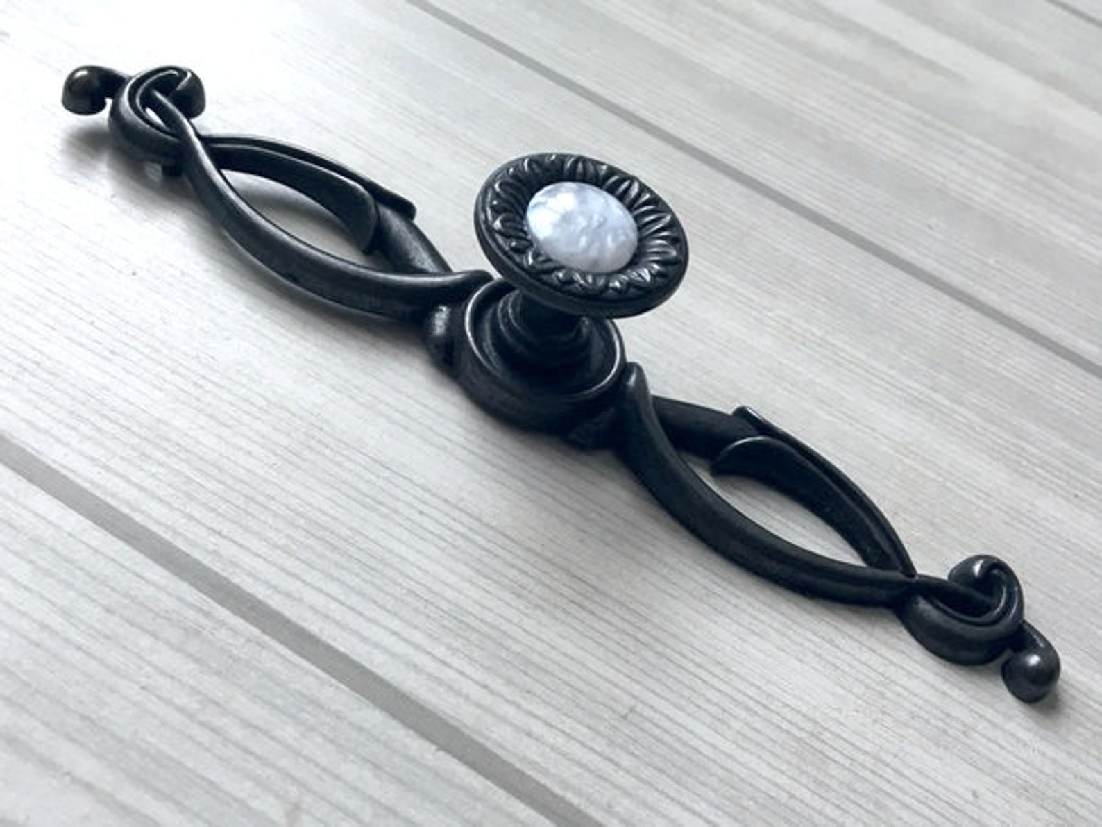 Gem Look Antique Black Knobs Dresser Knob Drawer Knobs Pulls Etsy